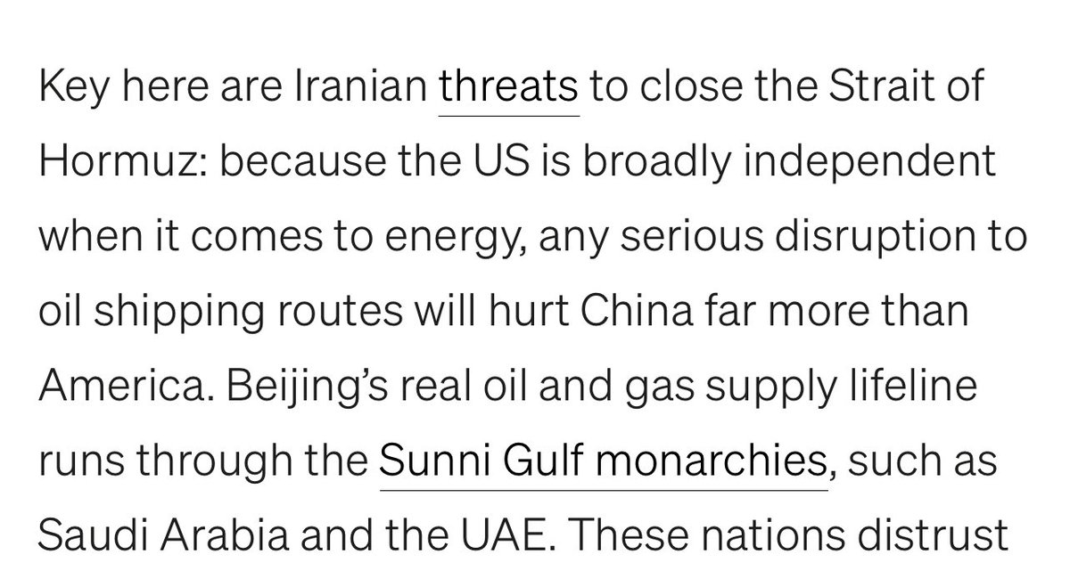As I wrote the other day, Beijing isn’t thrilled by Tehran's threats to close the Hormuz Strait.