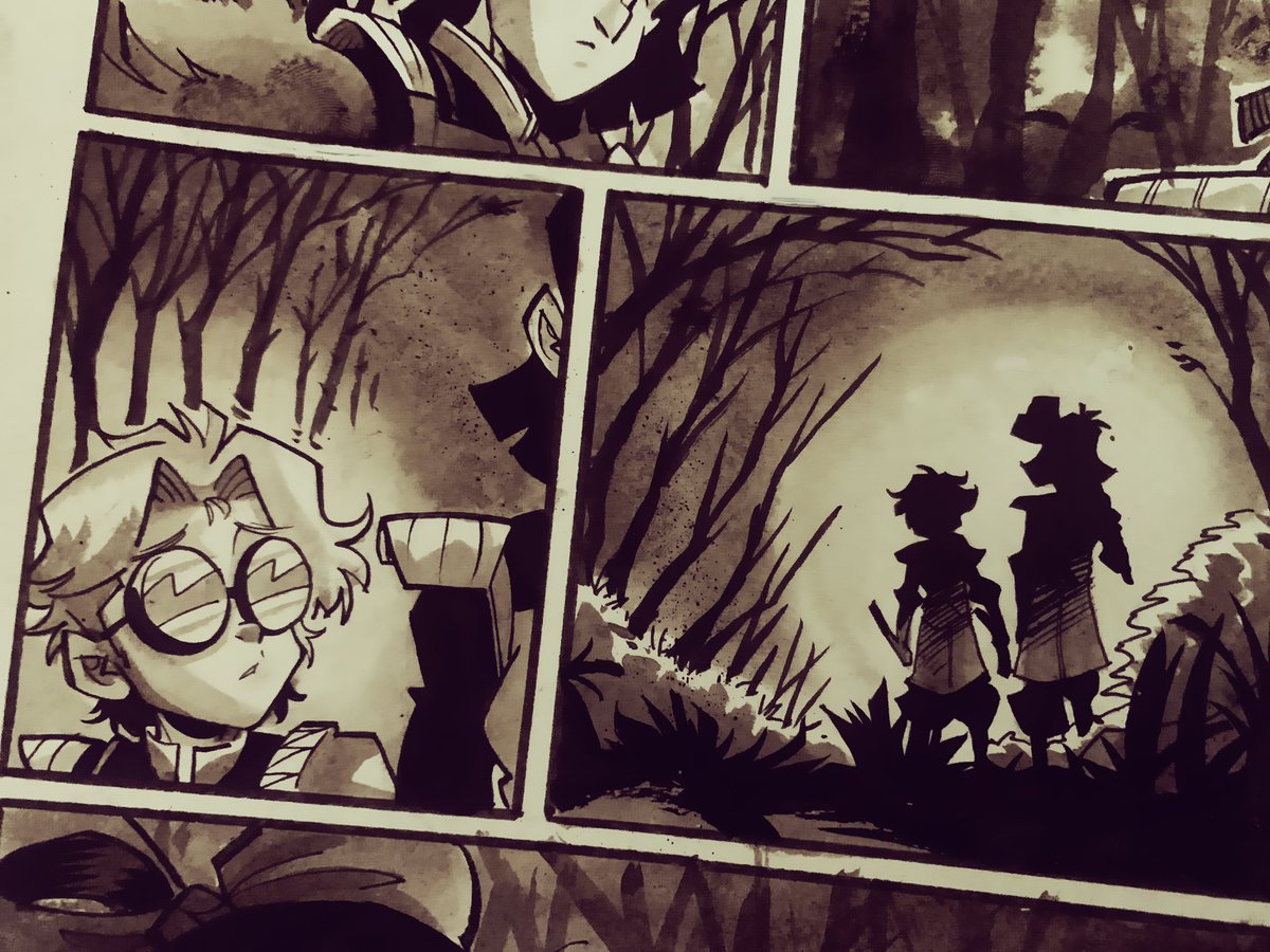 Some of today’s work making #comics