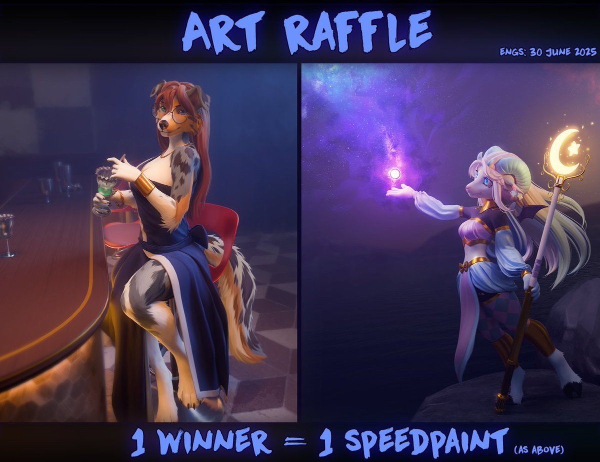 Lets do random raffle :D

For participation need:  
- be my follower/not empty (for retweets only) page;  
- retweet that post 

Winner will get 1 speedpaint slot C:
(one character), will be announced: 30 June
~Good luck!~