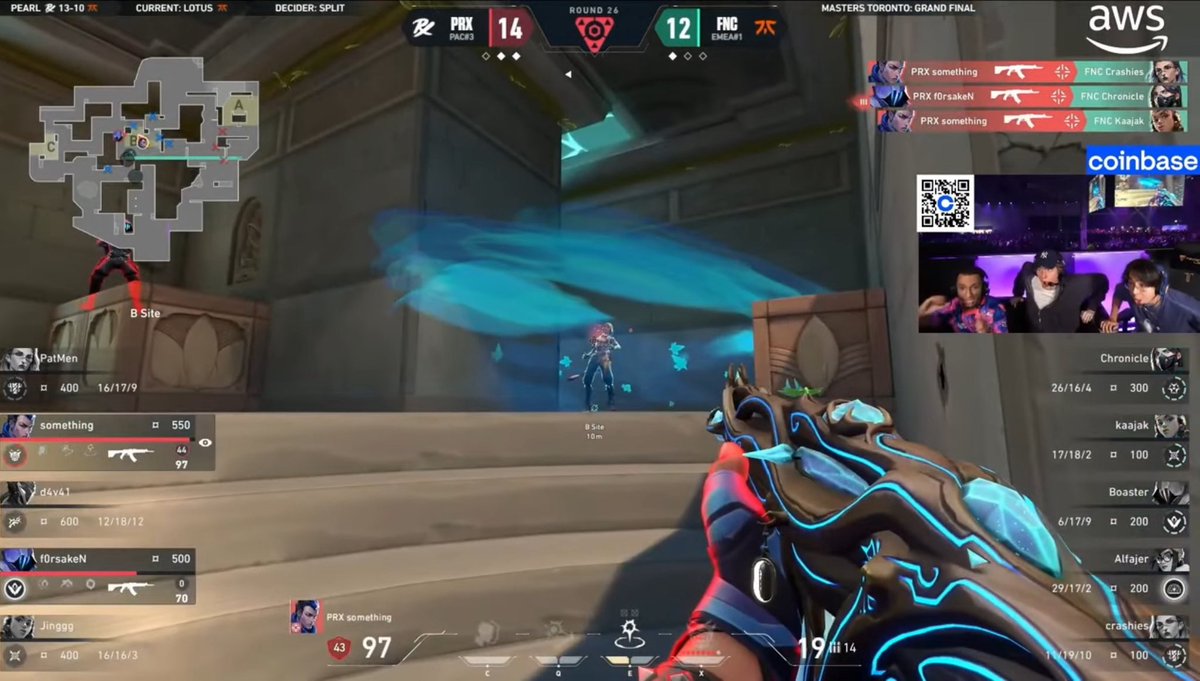 At Masters Copenhagen, PRX lost a 4v2 to lose the Grand Finals against FPX

Today at Masters Toronto, PRX won a 2v4 to win the Grand Finals against FNC

Talk about exercising your demons