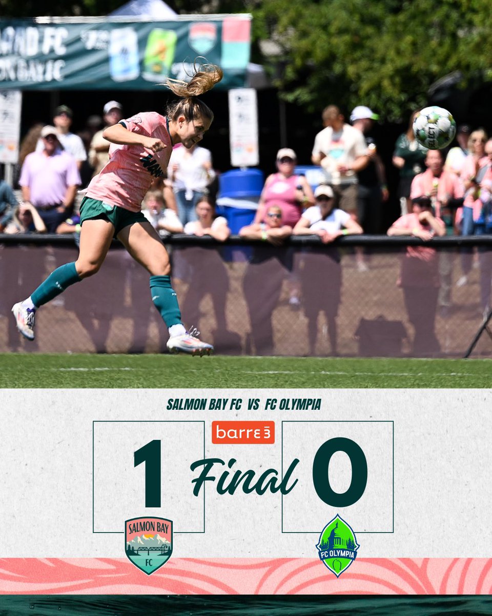 WE’RE BACK‼️

We bounced back to hand Olympia their first loss of the season!

#SalmonBayFC | #UpTheBridges