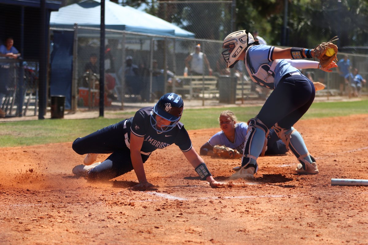 GET DIRTY! Join us for our two St. Ambrose Fighting Bees Softball prospect camps on August 3 and 11! We win, have awesome majors, a really close/fun team, lots of cool uniforms, a beautiful campus. Yes, we also have our own Dome!! 😎 We'll see you there! 🐝sites.google.com/view/st-ambros…