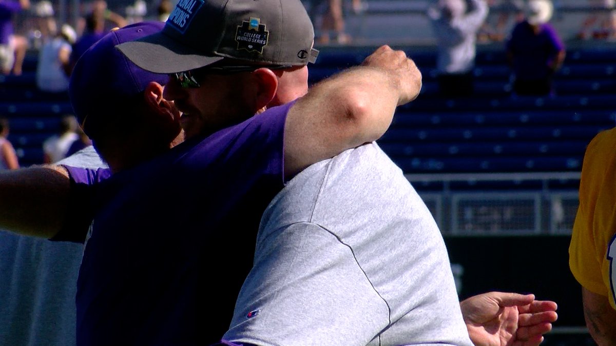 National Champions.

#LSU 
#CWS 

<a href="/2MJohnson2/">Maureen Johnson</a> 
<a href="/LSUCoachJ/">Jay Johnson</a> 
<a href="/JTut39/">Jamie Tutko</a>
