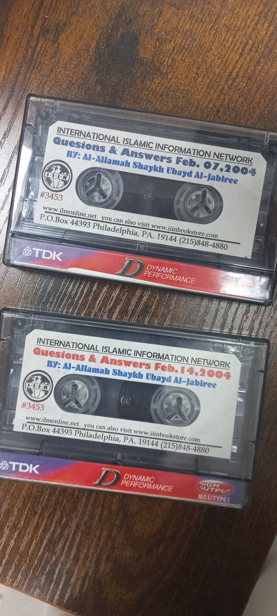 Mustafa George (@mustafa_george) on Twitter photo During our visit to <a href="/MasjidNDallas/">Islamic Center South Dallas</a> we had the opportunity to look through their old collection of audio recordings. We came across recordings from many scholars and students of knowledge, but something that particularly caught our eye were some old recordings from Q&A sessions During our visit to <a href="/MasjidNDallas/">Islamic Center South Dallas</a> we had the opportunity to look through their old collection of audio recordings. We came across recordings from many scholars and students of knowledge, but something that particularly caught our eye were some old recordings from Q&A sessions