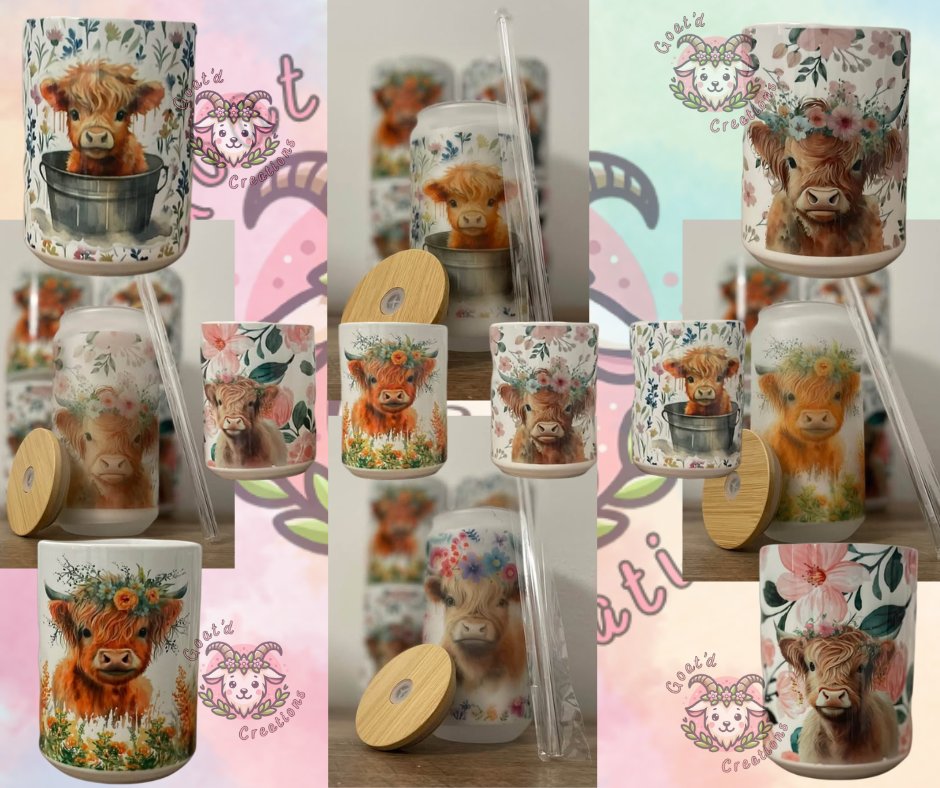 Cowgirl aesthetic? Activated.
Pair your messy bun &amp; oversized tee with the cutest Highland Cow cup in the game 🤎🐮
Small business made, cozy approved.