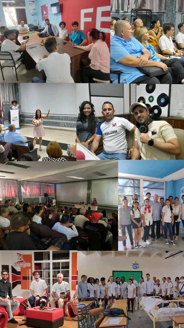 FEUUCMHo's tweet photo. ✨ Semana de Conocimiento y Celebración en la Universidad 💙
Un verdadero festín de aprendizaje y alegría. Cada evento fue una experiencia enriquecedora, donde el esfuerzo y la dedicación de nuestra comunidad estudiantil brillaron con luz propia. ✊🌈

#UCMHo
#HolguínEsSalud https://t.co/yzNAs2tXPS