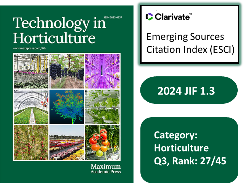 vanderrochaphd's tweet image. 🌱 As Associate Editor, I&apos;m excited to share that Technology in Horticulture has received its first Impact Factor, 1.3! A major step for the journal and a great sign of what’s to come.
Read more: maxapress.com/tihort/news/14…
@HortiPlant @MaximumAcademic #TiH #Horticulture #OpenAccess