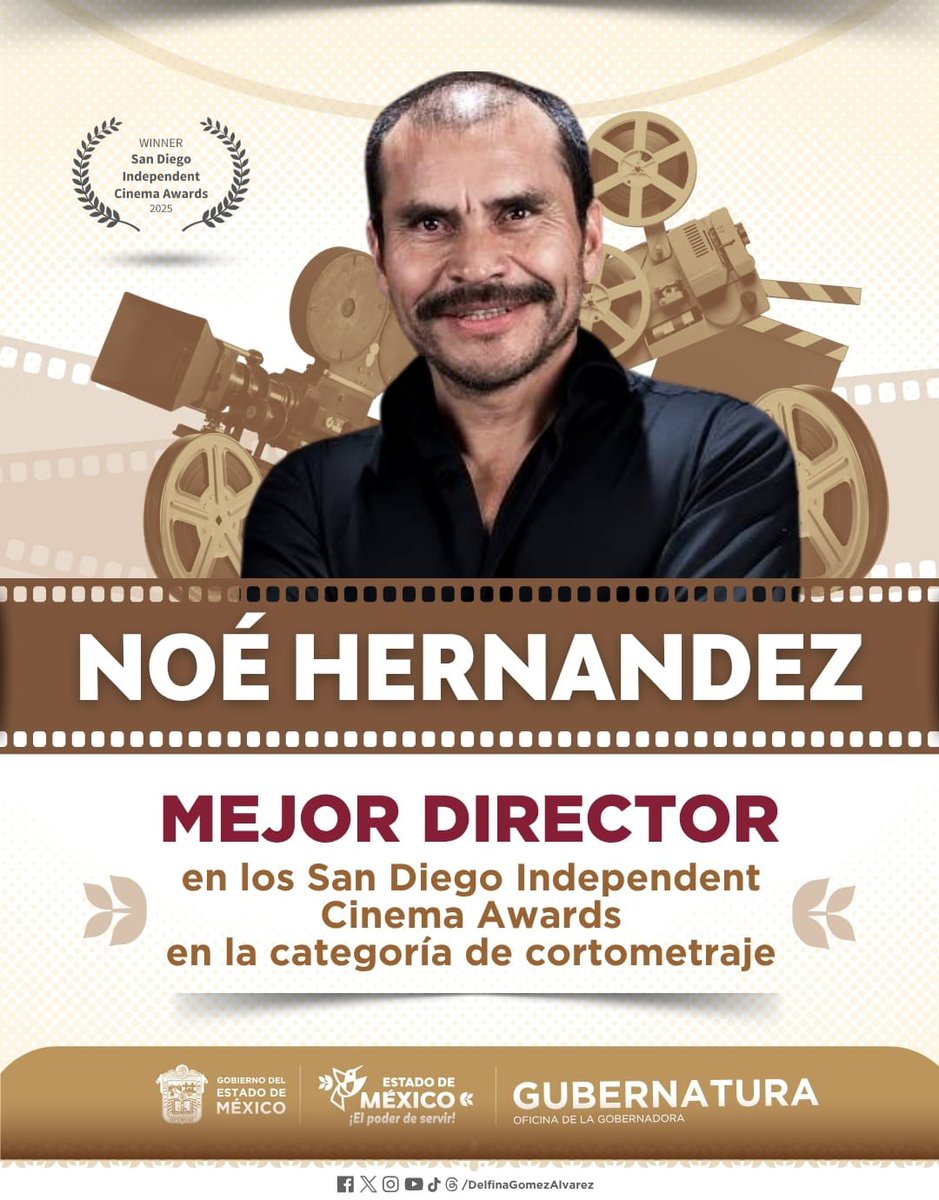Hay historias que inspiran y la del actor y director Noé Hernández es una de ellas.
Con orgullo es egresado de la #UAEMéx, ha sido galardonado como mejor director por su primer cortometraje “¿Recuerdas cuando estábamos enamorados?”, en los San Diego Independent Cinema Awards. 
Un