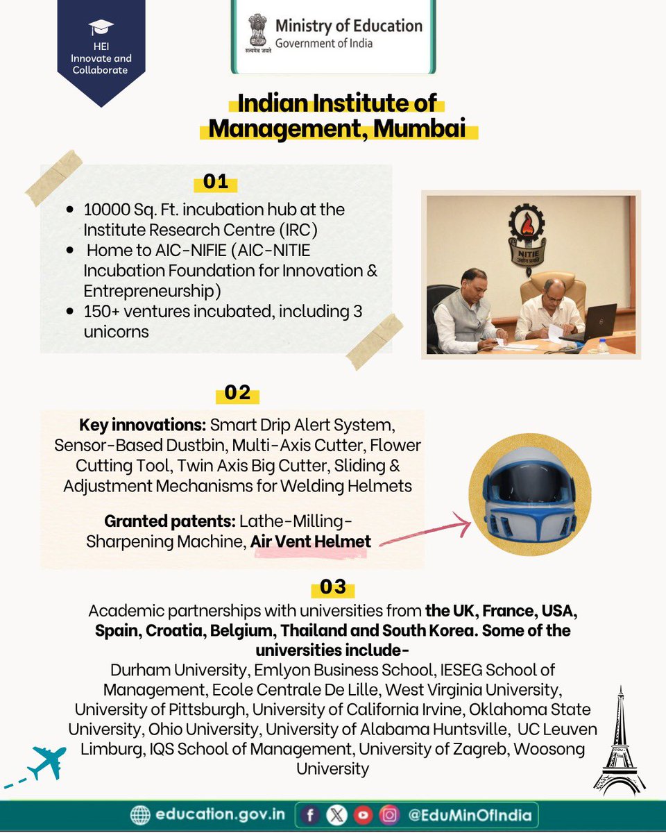 Ministry of Education (@eduminofindia) on Twitter photo IIM Mumbai: A Hub for Innovation, Incubation & Global Excellence
Ranked #6 in NIRF and winner of LEAPS-2024 Logistics Award, <a href="/IIMMumbai/">IIM Mumbai</a> continues to drive impactful initiatives, shaping the future of business and technology.
With a strong focus on Artificial Intelligence, IIM Mumbai: A Hub for Innovation, Incubation & Global Excellence
Ranked #6 in NIRF and winner of LEAPS-2024 Logistics Award, <a href="/IIMMumbai/">IIM Mumbai</a> continues to drive impactful initiatives, shaping the future of business and technology.
With a strong focus on Artificial Intelligence,