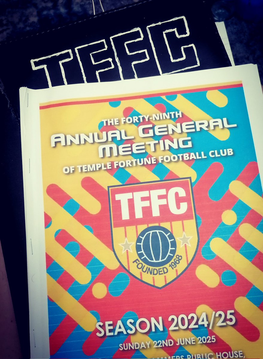 The Club's 49th AGM was held last night at The Three Hammers, attended by 10 Club Members. Highest attendance since 2012. A highly motivated new manager is onboard bringing better quality players and plenty of positive vibes. We look forward to the 2025-26 season with relish!💛❤️
