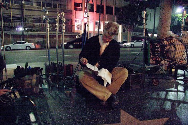 David Lynch behind the scenes of "INLAND EMPIRE"