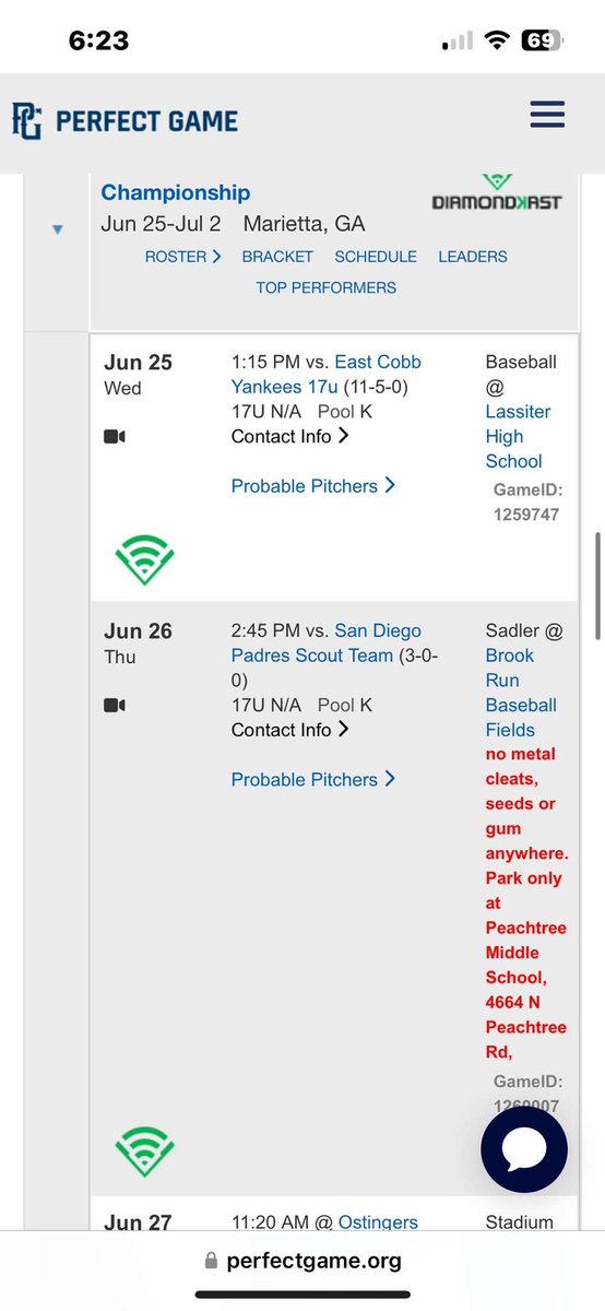 jack_mcgrath2's tweet photo. Looking forward to the 2025 PG 17u WWBA NATIONAL CHAMPIONSHIP! I will be wearing number 27 and I am playing for SBA National Scout! My teams schedule is below. 

@jakerobbins49 @JRudd_Scout @gabe_alfaro23 @FlatgroundBats @SBATheShow @CHRISTIANBSBALL https://t.co/T2lw4tSjza