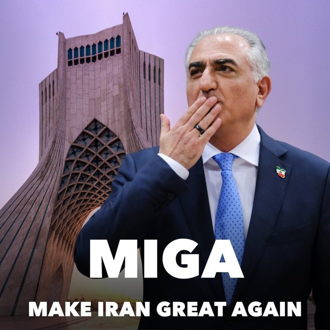 ___yeg___'s tweet photo. @visegrad24 For an Iran without the Islamic Republic
#MIGA 
#KingRezaPahlavi https://t.co/ZFxs7nZIhZ