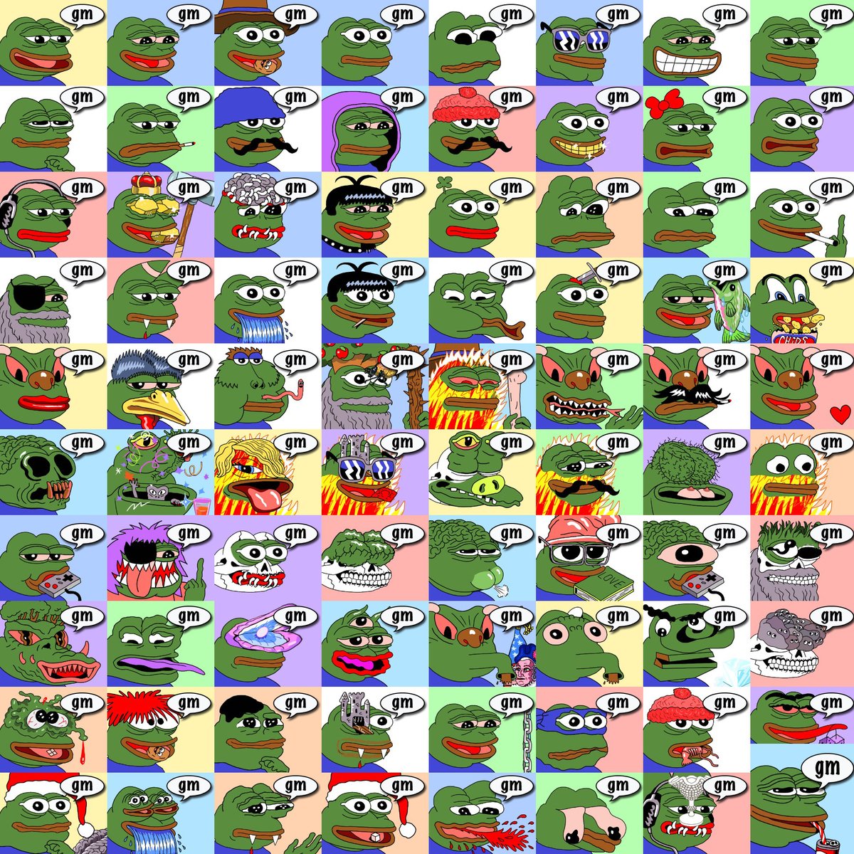 🚨!!! ALERT !!! 🚨
Just got off the phone with several prominent Pepes.
They all said gm!
Act accordingly...
#RarePepes