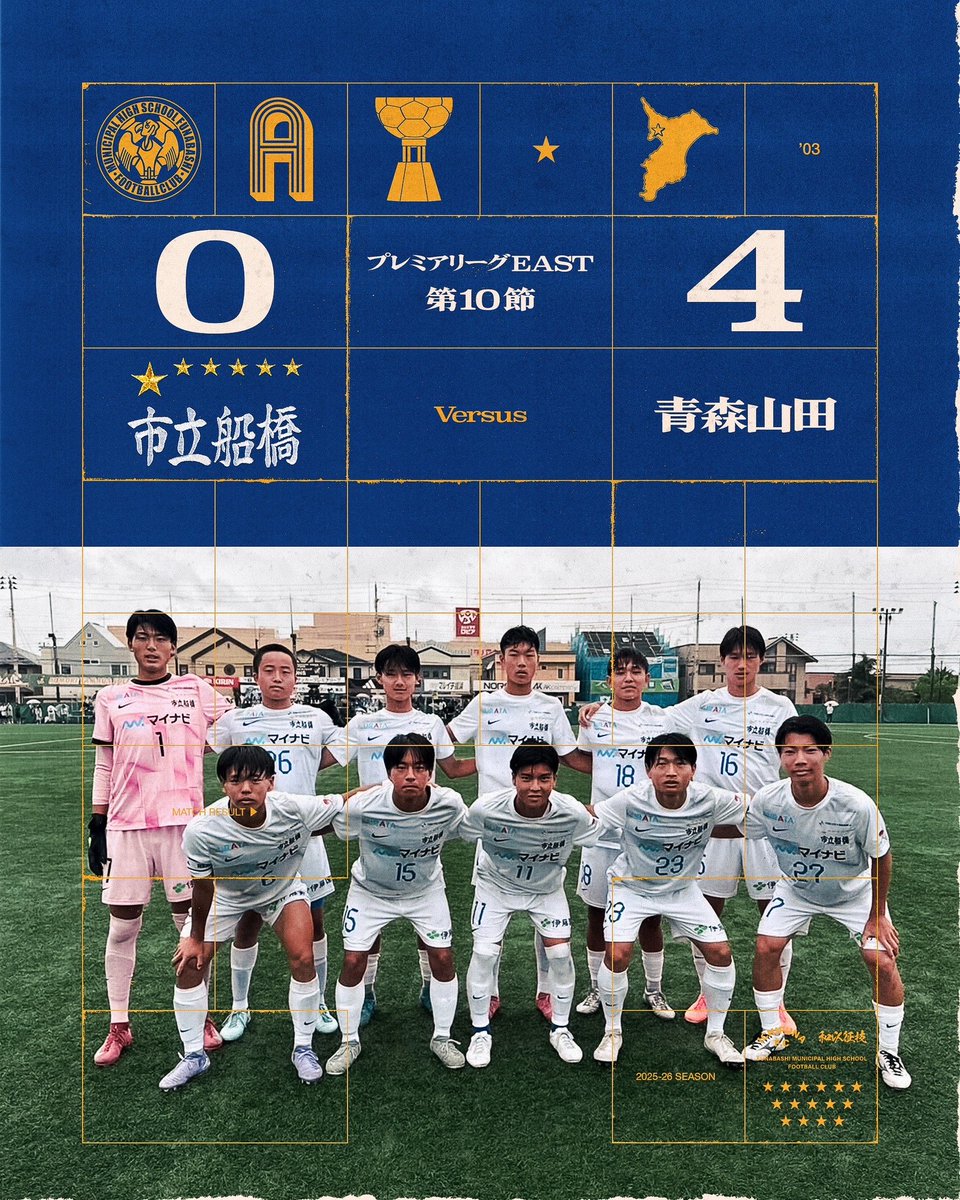 市立船橋 市船サッカー部 9番 移動着