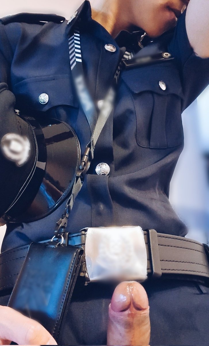 Getting hard (again) with each sniff of the odor on the uniform