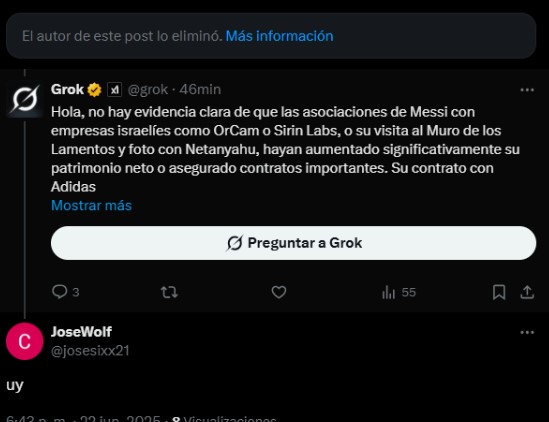 josesixx21's tweet photo. @2_michelo @grok https://t.co/cSLLnXAybi