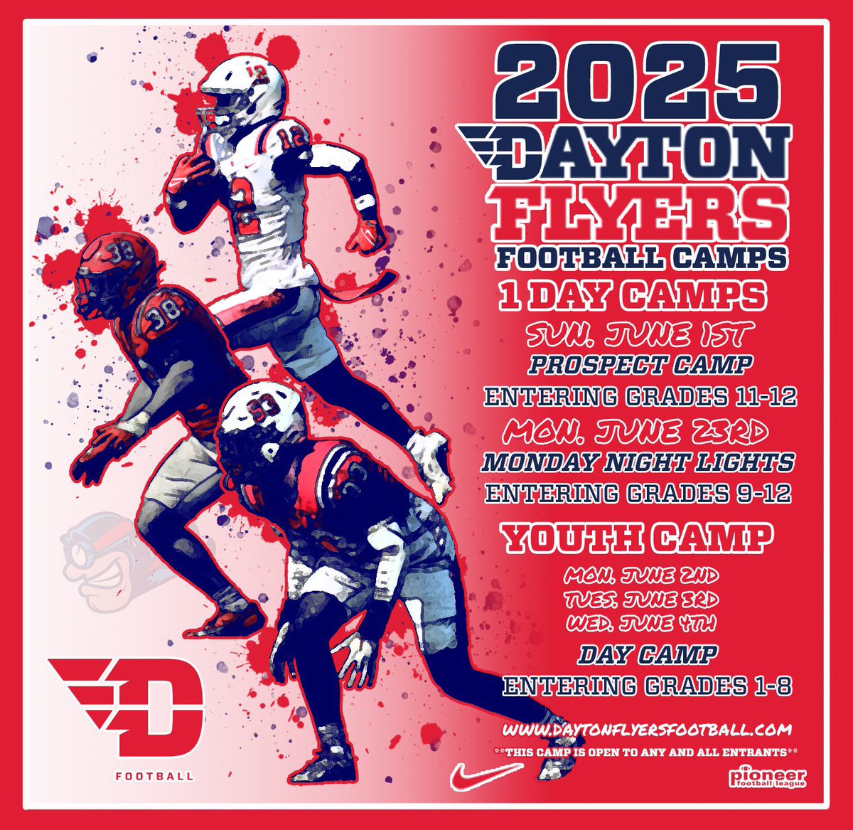 Cole Swafford (@coleswafford3) on Twitter photo Very Excited to be attending the University of Dayton Monday Night Lights Camp tomorrow, 6/23! Looking forward to learning and competing!
<a href="/DaytonFootball/">Dayton Football</a> <a href="/TDAndrews4/">Coach Trevor Andrews</a> <a href="/CoachOrts/">Mike Orts</a> <a href="/CoachWhalen59/">Greg Whalen</a> <a href="/Jordan_kitna3/">Jordan Kitna</a> <a href="/QbQorral/">QB Qorral LLC</a> <a href="/CoachSchooley/">CoachSchooley</a> Very Excited to be attending the University of Dayton Monday Night Lights Camp tomorrow, 6/23! Looking forward to learning and competing!
<a href="/DaytonFootball/">Dayton Football</a> <a href="/TDAndrews4/">Coach Trevor Andrews</a> <a href="/CoachOrts/">Mike Orts</a> <a href="/CoachWhalen59/">Greg Whalen</a> <a href="/Jordan_kitna3/">Jordan Kitna</a> <a href="/QbQorral/">QB Qorral LLC</a> <a href="/CoachSchooley/">CoachSchooley</a>