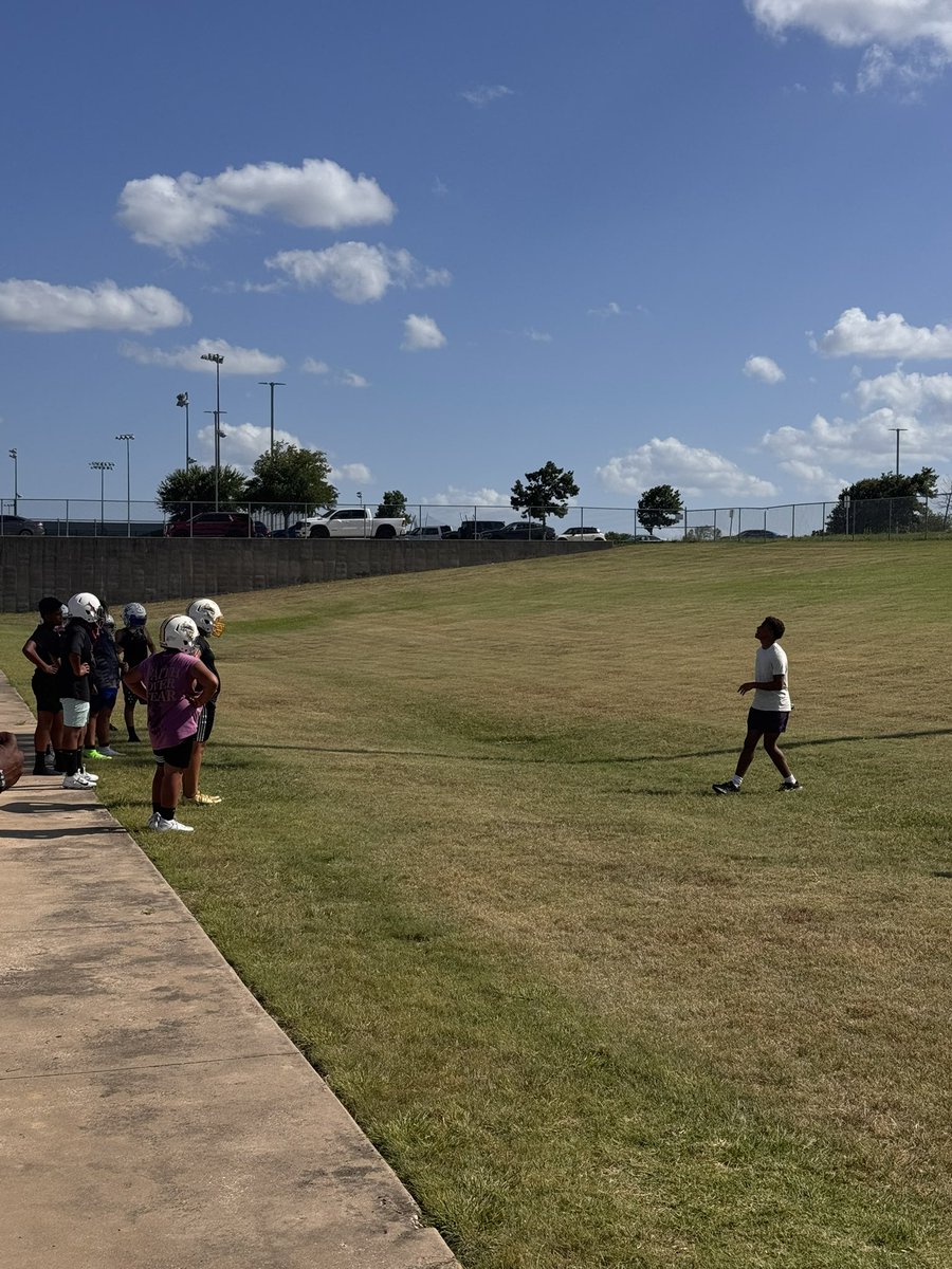 Had fun volunteering for a youth football team today. Coach Jones !