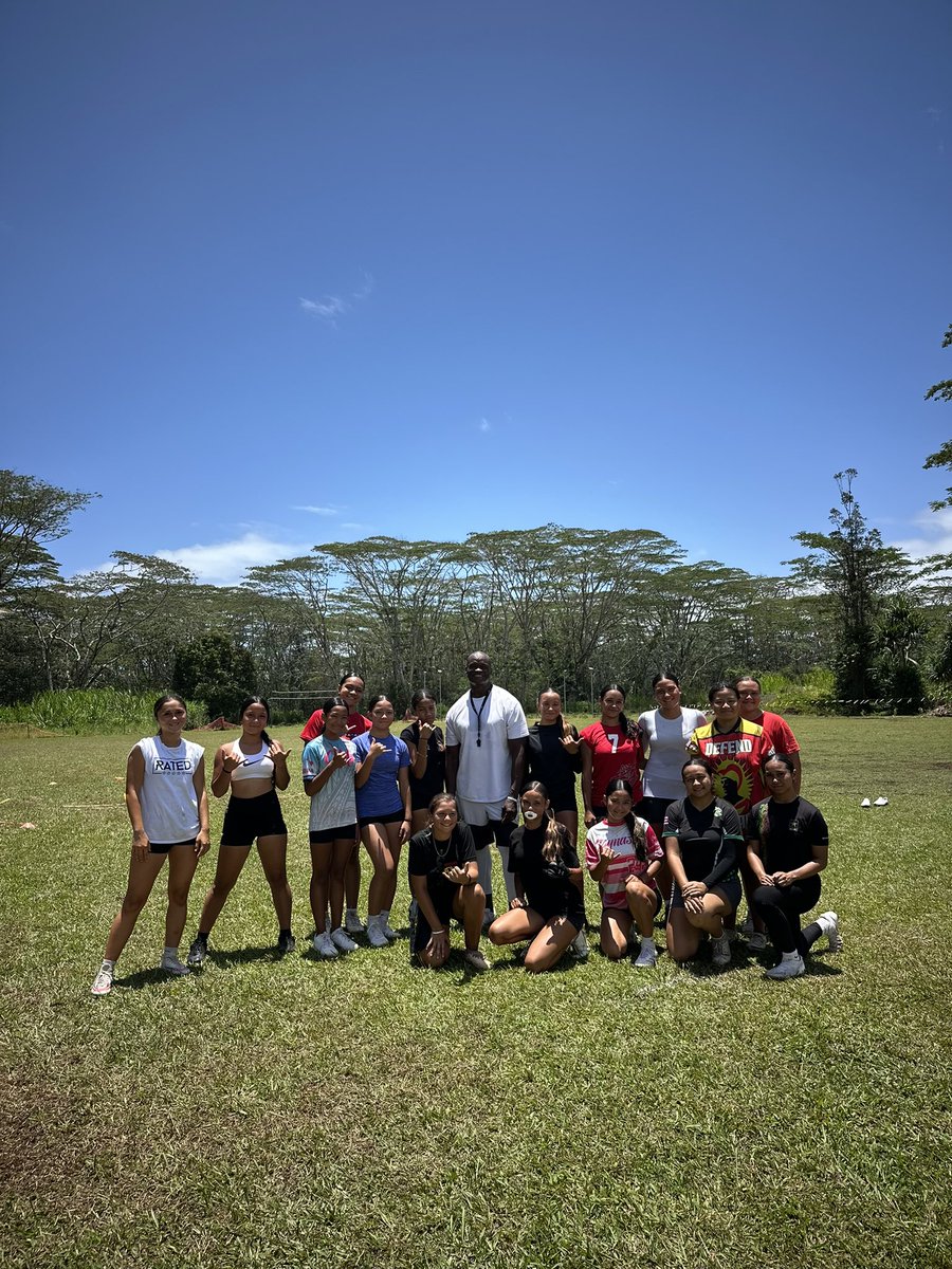 cutbackelite29's tweet image. SPEED CUT TOUR…
Made a stop on the Big Island of Hawaii. Teaching speed cut skills for the youth and girls flag football🔑