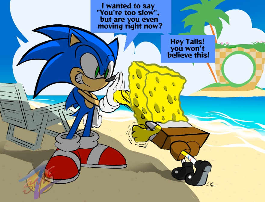 Style_Z_art's tweet photo. Sponge v Hog https://t.co/KtyMizQ1ts