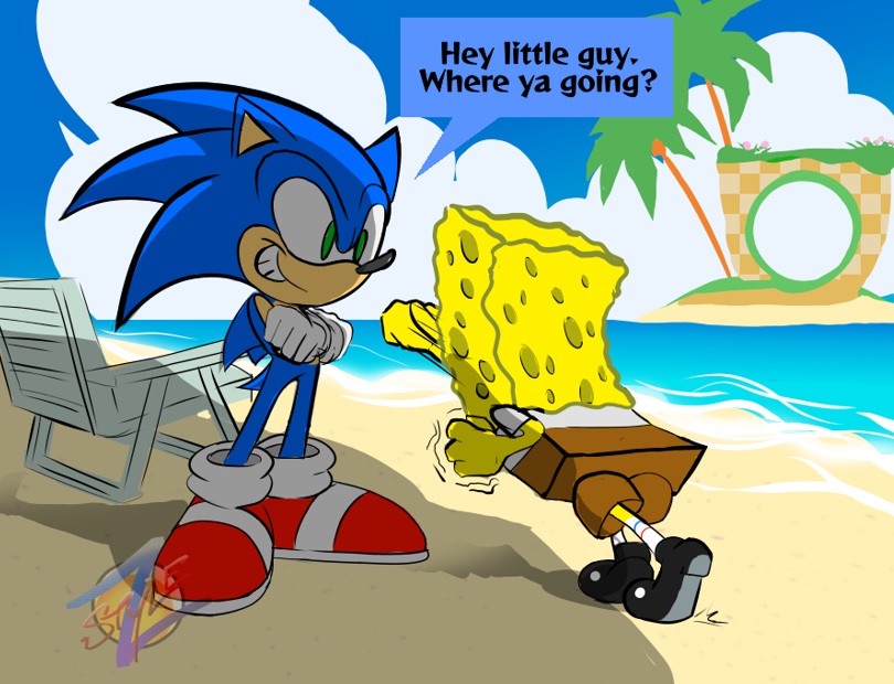 Style_Z_art's tweet photo. Sponge v Hog https://t.co/KtyMizQ1ts