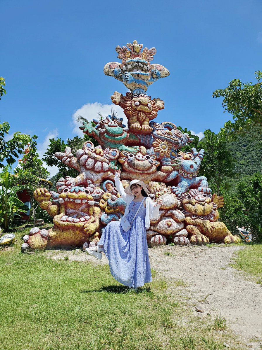 せりシーサー(全長145cm)🦁🌴🌺