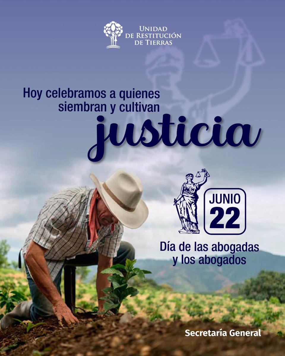 Feliz día para quienes hacen del derecho un instrumento de paz, su labor va más allá de los estrados judiciales y su ejercicio imparcial aporta a la reparación del tejido social, asegura la defensa de los derechos y el sentido de equidad y humanidad.

#DiaDelAbogado y la abogada