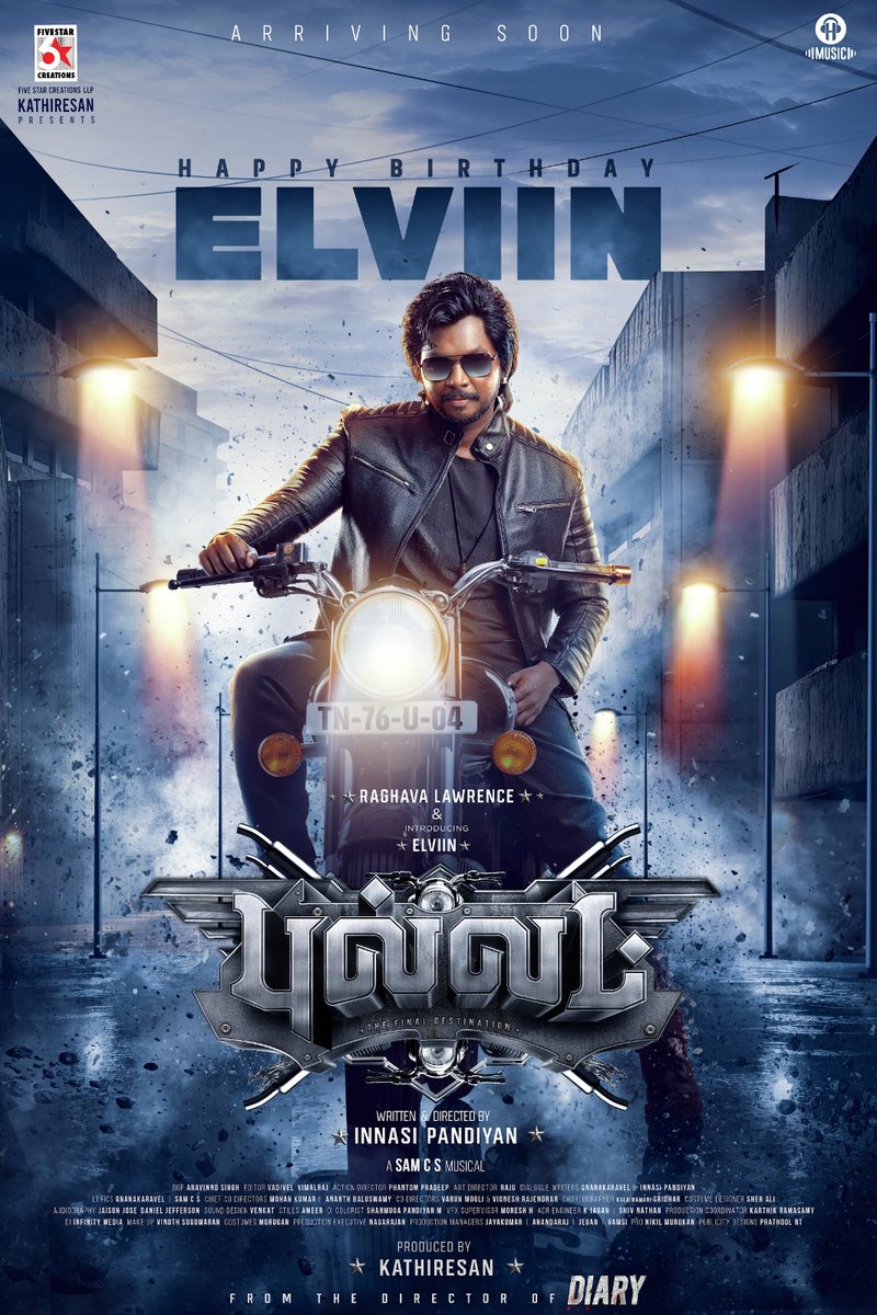 Chennaivision (@chennaivision) on Twitter photo He’s not just riding… he’s arriving in style! 🔥🏍️ #BulletTheMovie
Wishing <a href="/elviinvinu_off/">Elviin</a> a very happy birthday
<a href="/offl_Lawrence/">Raghava Lawrence</a> <a href="/suneeltollywood/">Suneel</a> <a href="/IamVaishaliRaj/">VaishaliRaj</a> <a href="/SamCSmusic/">𝐒𝐀𝐌 𝐂 𝐒</a> <a href="/innasi_dir/">Innasi Pandiyan</a> <a href="/5starcreationss/">Five Star Creations LLP</a> <a href="/kathiresan_offl/">S Kathiresan</a> <a href="/hmusicindia/">H Music</a> <a href="/onlynikil/">Nikil Murukan</a> He’s not just riding… he’s arriving in style! 🔥🏍️ #BulletTheMovie
Wishing <a href="/elviinvinu_off/">Elviin</a> a very happy birthday
<a href="/offl_Lawrence/">Raghava Lawrence</a> <a href="/suneeltollywood/">Suneel</a> <a href="/IamVaishaliRaj/">VaishaliRaj</a> <a href="/SamCSmusic/">𝐒𝐀𝐌 𝐂 𝐒</a> <a href="/innasi_dir/">Innasi Pandiyan</a> <a href="/5starcreationss/">Five Star Creations LLP</a> <a href="/kathiresan_offl/">S Kathiresan</a> <a href="/hmusicindia/">H Music</a> <a href="/onlynikil/">Nikil Murukan</a>