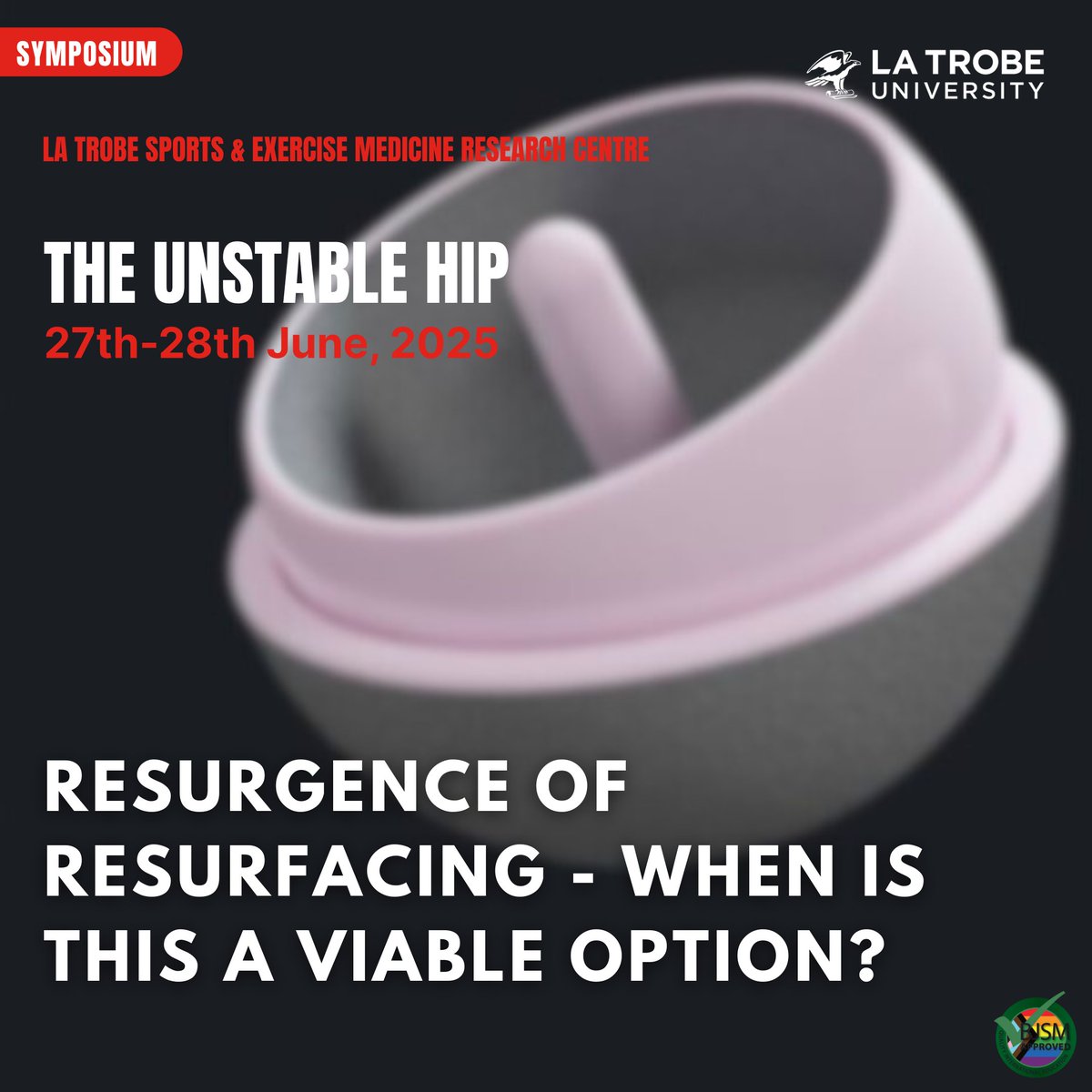 La Trobe SEMRC (@latrobesem) on Twitter photo Learn all about hip resurfacing from orthopaedic surgeon Dr Lachlan Milne at The Unstable Hip Symposium this Friday & Saturday🗓️
Not registered yet?Follow the link below and secure your spot:
latrobe.edu.au/events/all/sym…
#LASEM #MSK #theunstablehip #hippain #hipinstability #pelvicpain Learn all about hip resurfacing from orthopaedic surgeon Dr Lachlan Milne at The Unstable Hip Symposium this Friday & Saturday🗓️
Not registered yet?Follow the link below and secure your spot:
latrobe.edu.au/events/all/sym…
#LASEM #MSK #theunstablehip #hippain #hipinstability #pelvicpain