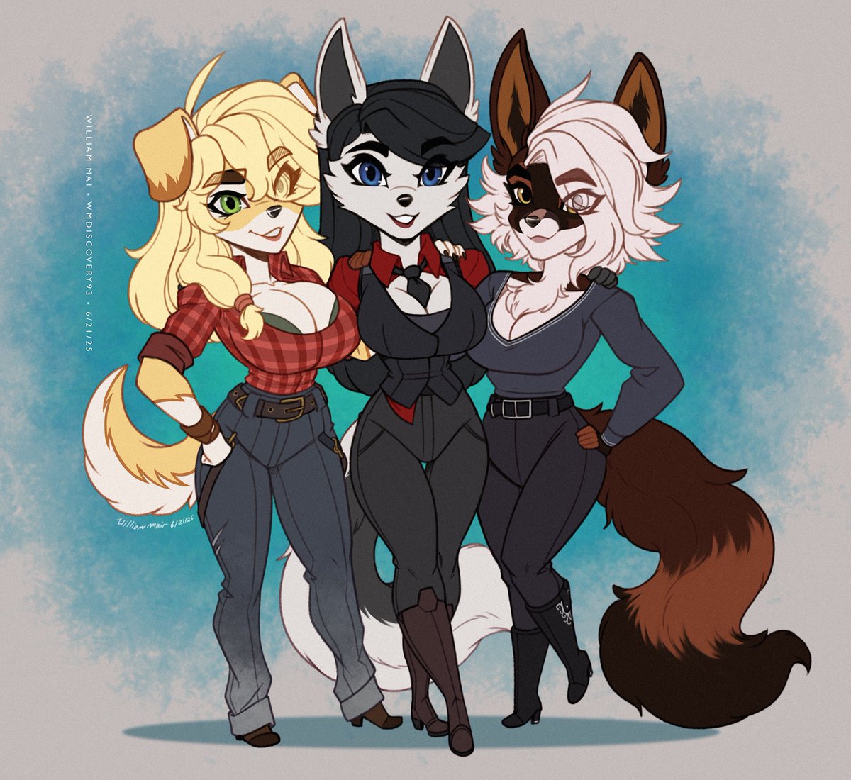 Lil group piece of Gwyn with her besties Kasey and Rosemary!