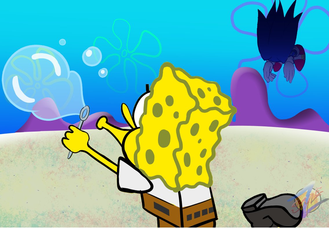 Style_Z_art's tweet photo. Sponge v Hog https://t.co/KtyMizQ1ts