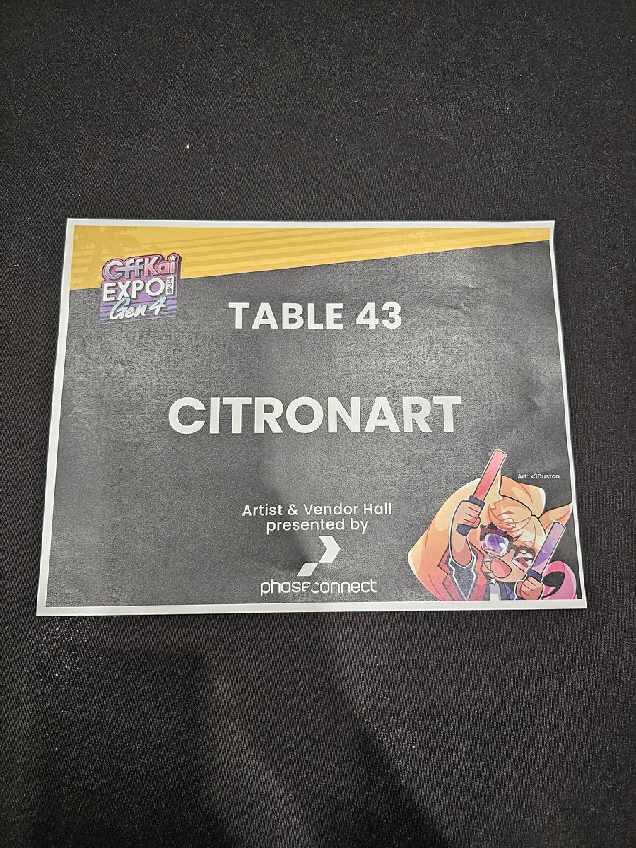 Ty Offkai 🙏

I am now retired from cons
I am still available for specifically commercial comm work for merchandise only~