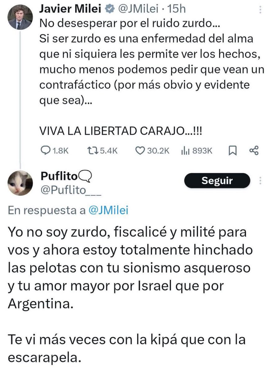 “Te vi mas veces con kipá que con la escarapela” ✍🏻🔥