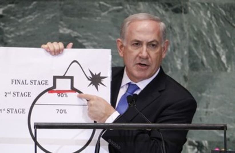 HowlingMutant (@howlingmutant0) on Twitter photo I guess this is old news but it’s mind blowing to me Netanyahu got on stage with a graph shaped like a giant wile e coyote bomb to illustrate how Iran was 37 minutes away from having nuclear weapons (in 2012) I guess this is old news but it’s mind blowing to me Netanyahu got on stage with a graph shaped like a giant wile e coyote bomb to illustrate how Iran was 37 minutes away from having nuclear weapons (in 2012)