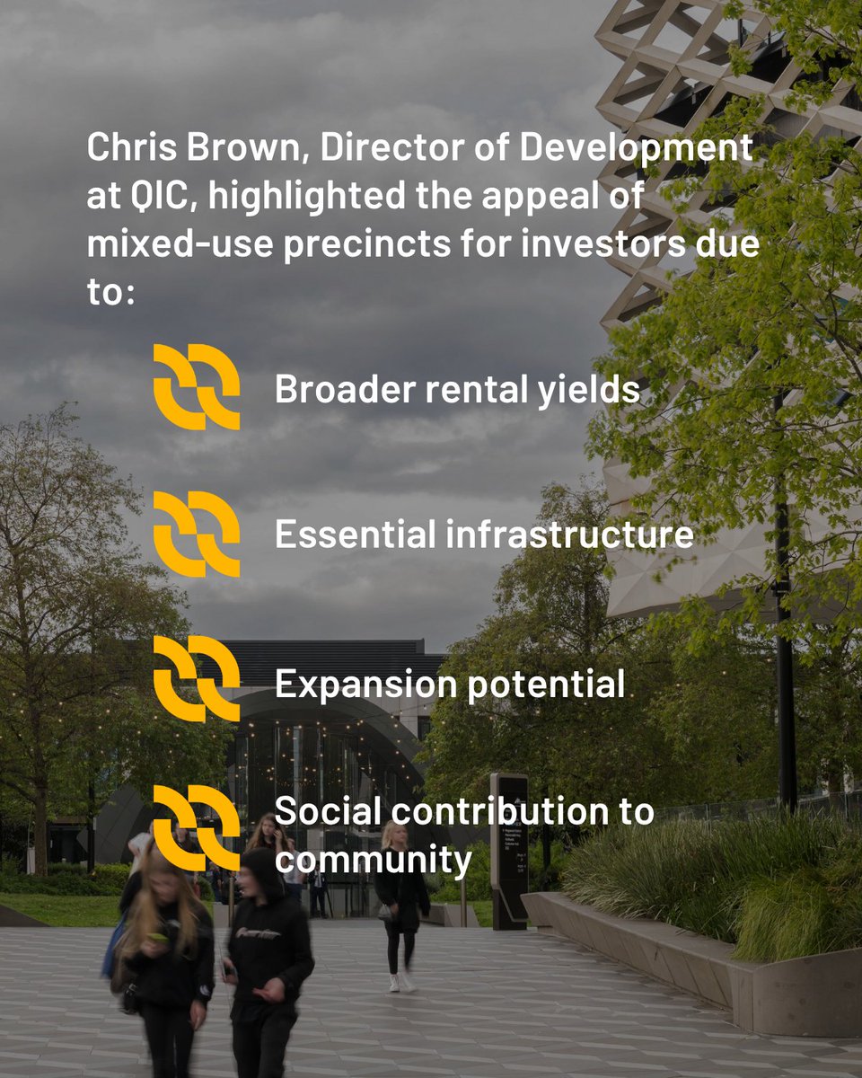 Australia's growing population drives demand for mixed-use precincts, connecting communities and offering investors rental yields, infrastructure, expansion potential, and social benefits. QIC tells us more propertycouncil.com.au/property-austr…

#propertyaustralia #sponsored
