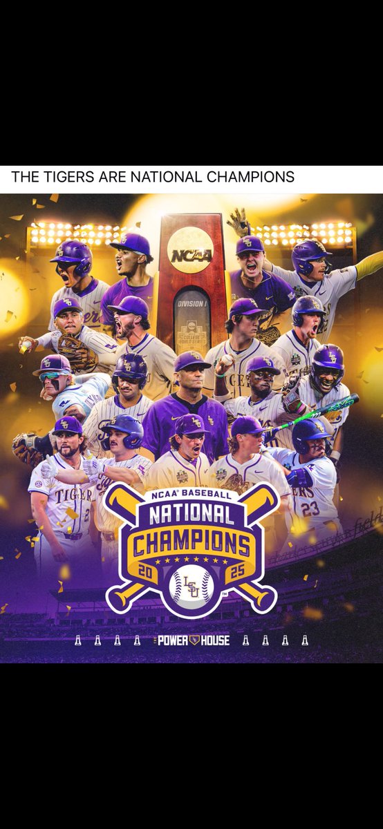 CWS Champions!
Congratulations Tigers!!!