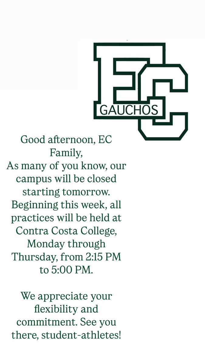 Can’t Stop Won’t Stop!!!
Anytime Anyplace!!!
We will thrive in all conditions!! 
EL Cerrito Football 2025!!!
Let’s gooooo!!!
#GauchoPride #BleedGreen 
#DBlock