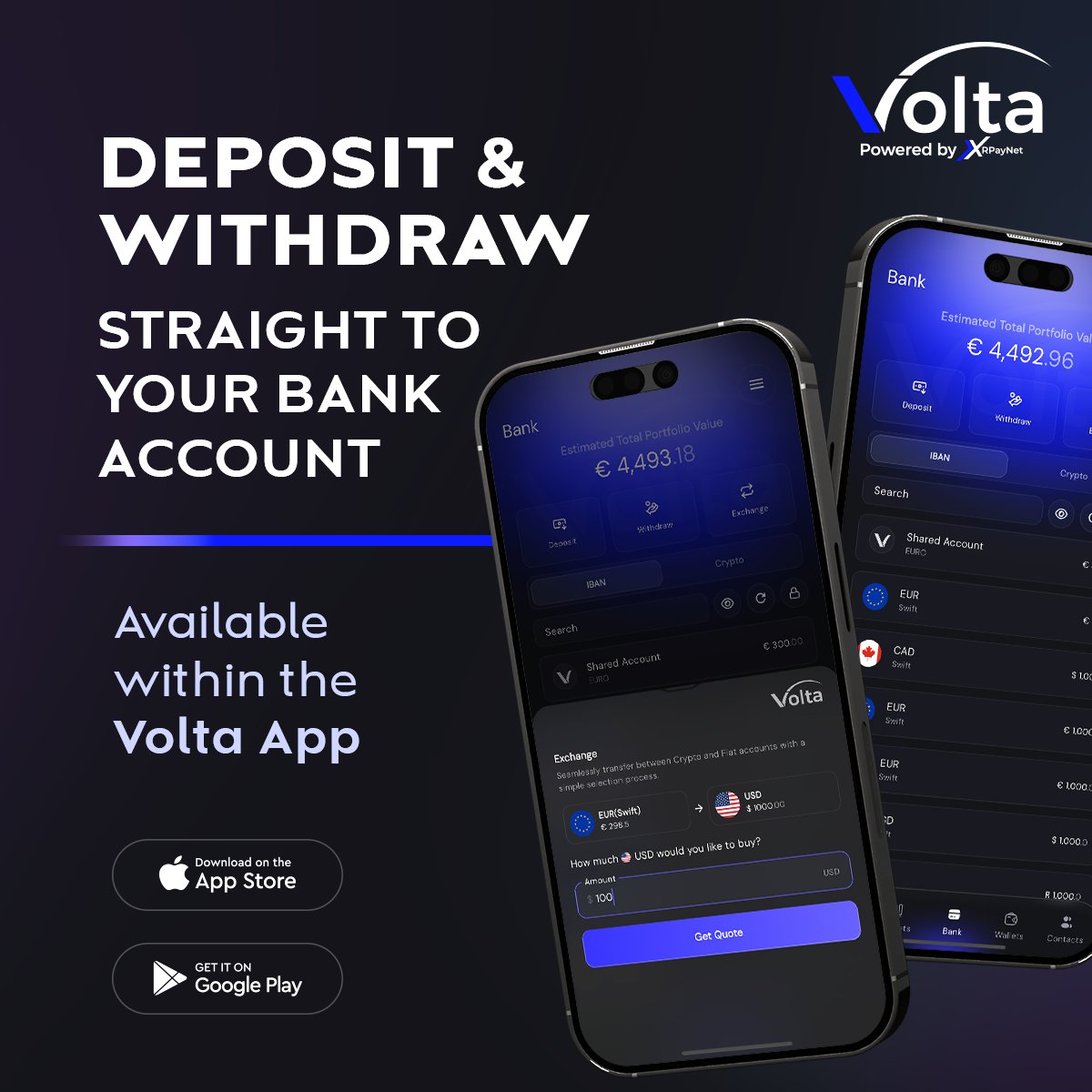 VoltaWallet's tweet photo. Move money like a pro ๐๐ธ
With the Volta App, you can now deposit and withdraw directly to and from your bank account.
Swap crypto to cash. Cash to crypto. All in one place.
Instant. Secure. Seamless.
Download the app today ๐
https://t.co/GiFiyLjIUl
#VoltaApp #CryptoBanking #Web3Wallet #SendMoneyGlobal #SwapCrypto #DigitalFinance #CryptoMadeEasy