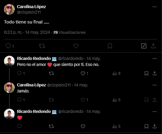 Tantos recuerdos bonitos con mi tuitera querida Caro.
Esto siempre estará en mi corazón, estos momentos bonitos que tuvimos aquí en Twitter.

Si lo llegas a ver <a href="/clopezv211/">Carolina López</a> fuí feliz cuando teníamos estos momentos nosotros dos.💖

Te querré y recordaré siempre Carito.❤️