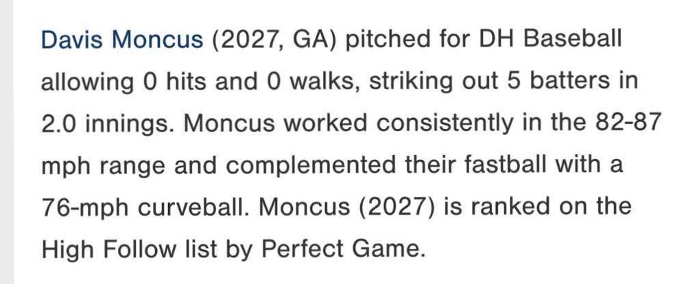 Davis_Moncus7 (@davismoncus7) on Twitter photo From the game 3 of the State Championship game to June 3rd I got my velo from low 80s to 86. From then to now I’ve gotten my velo to 87 and look to continue to grow. #roadto90 <a href="/ZWeatherford55/">Zach Weatherford</a> <a href="/Jay44Rich/">Jason Richman</a> <a href="/ppohl9/">Philip Pohl</a> <a href="/jbel242/">Jimmy Belanger</a> <a href="/tanner_glisson/">tanner glisson</a> From the game 3 of the State Championship game to June 3rd I got my velo from low 80s to 86. From then to now I’ve gotten my velo to 87 and look to continue to grow. #roadto90 <a href="/ZWeatherford55/">Zach Weatherford</a> <a href="/Jay44Rich/">Jason Richman</a> <a href="/ppohl9/">Philip Pohl</a> <a href="/jbel242/">Jimmy Belanger</a> <a href="/tanner_glisson/">tanner glisson</a>