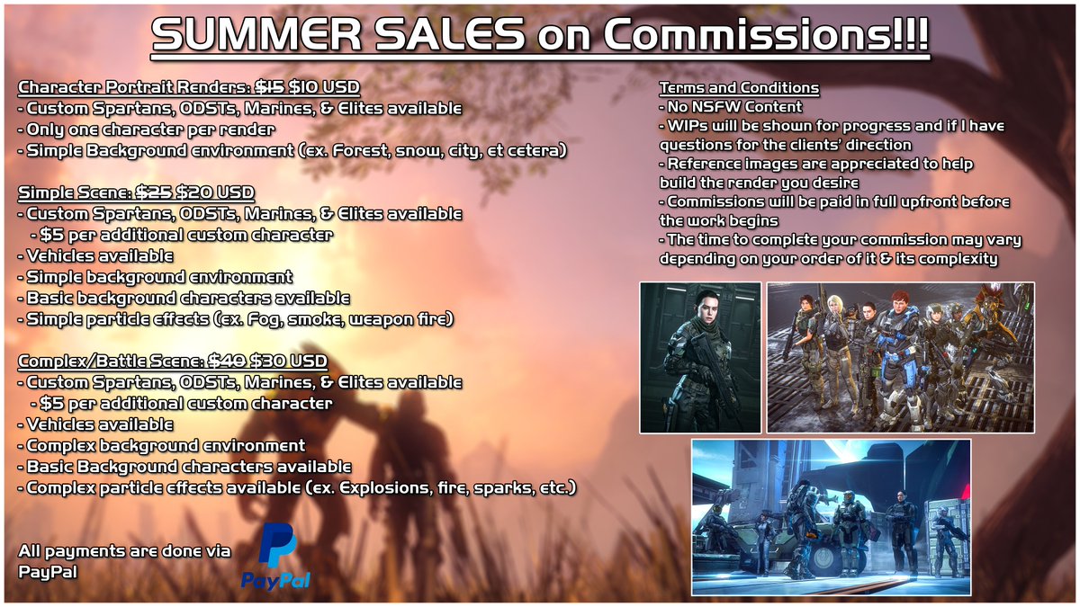 matthewo1o's tweet image. 🚨COMMISSIONS ARE NOW REOPENED AND ON A SUMMER SALE!!!🚨
10 OPEN SLOTS are available, and Star Wars is available!
DM me for details and any questions regarding this sheet via Twitter/X or Discord (matthewo1o)! 😊💙