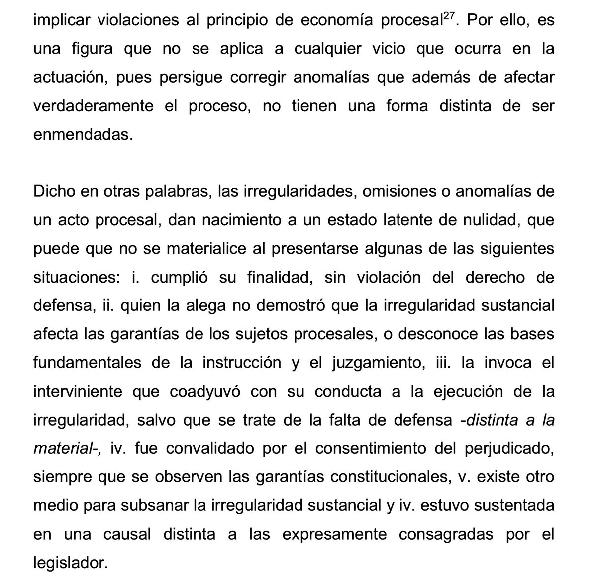 NABM__'s tweet photo. ✅Sobre la naturaleza excepcional de las nulidades en el procedimiento disciplinario.

✅La nulidad procesal solo procede si la irregularidad es grave y NO HAY otro medio para corregirla. 

✅NO se declara cuando:

i) El acto cumplió su finalidad sin violar el derecho de defensa; https://t.co/86NuRunpVi