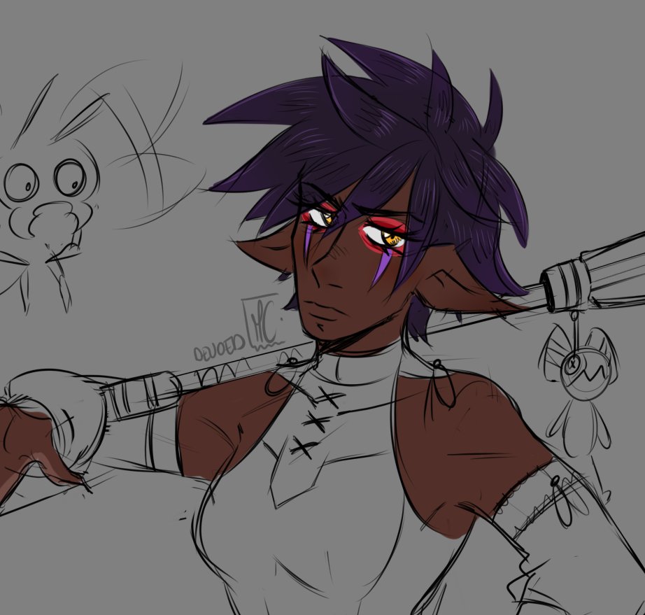 Devoed_1218's tweet photo. Old art of my hunter, Naira, from Monster hunter! I really really love her hahaha 

#MonsterHunter #HunterOC https://t.co/qGwzS4zcwQ