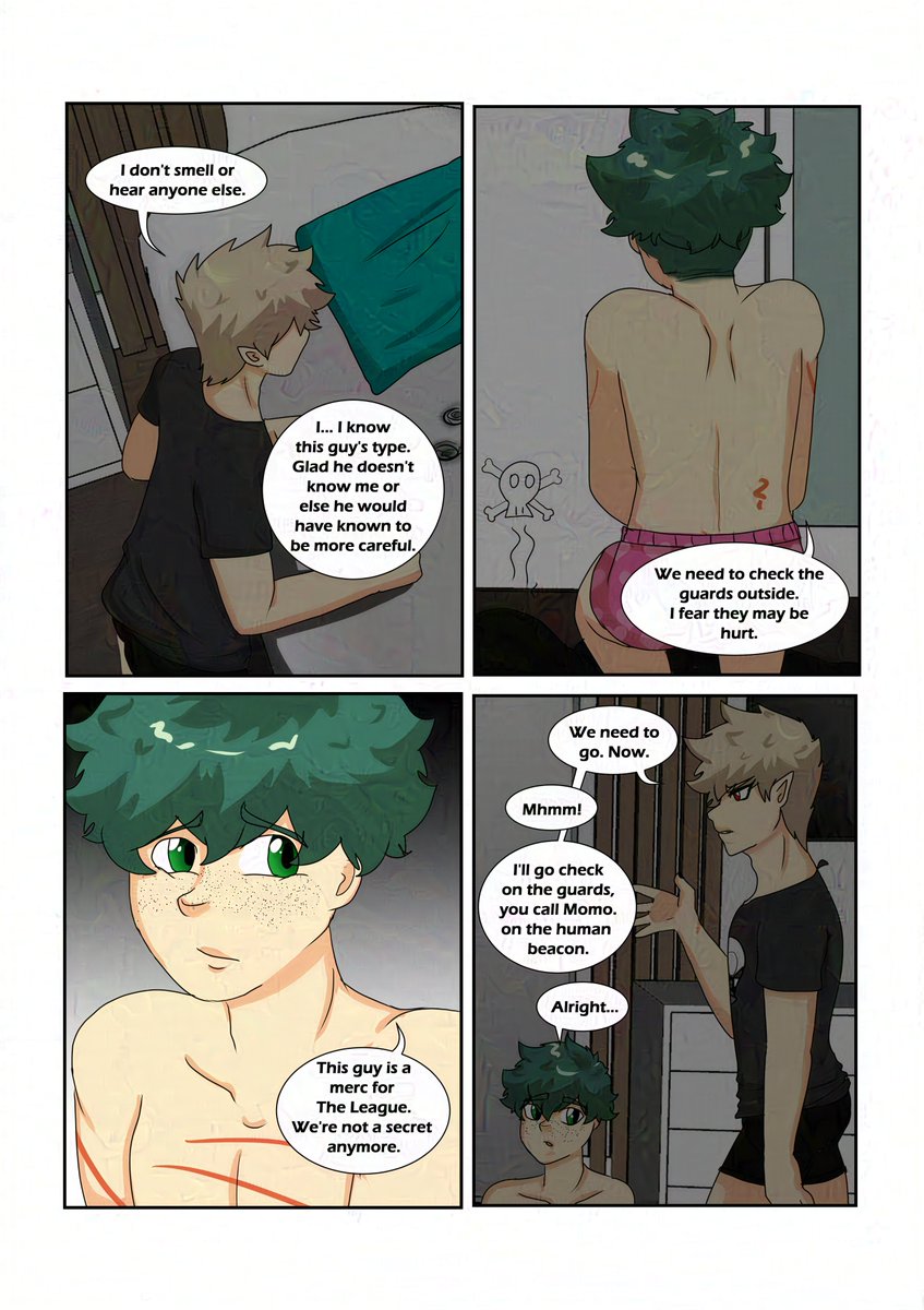 For You, My Heart A/B/O Mermaid #BkDk AU 
Chapter 5 P09-P10 
Well, that guy clearly had no idea who he was trying to check out of life.