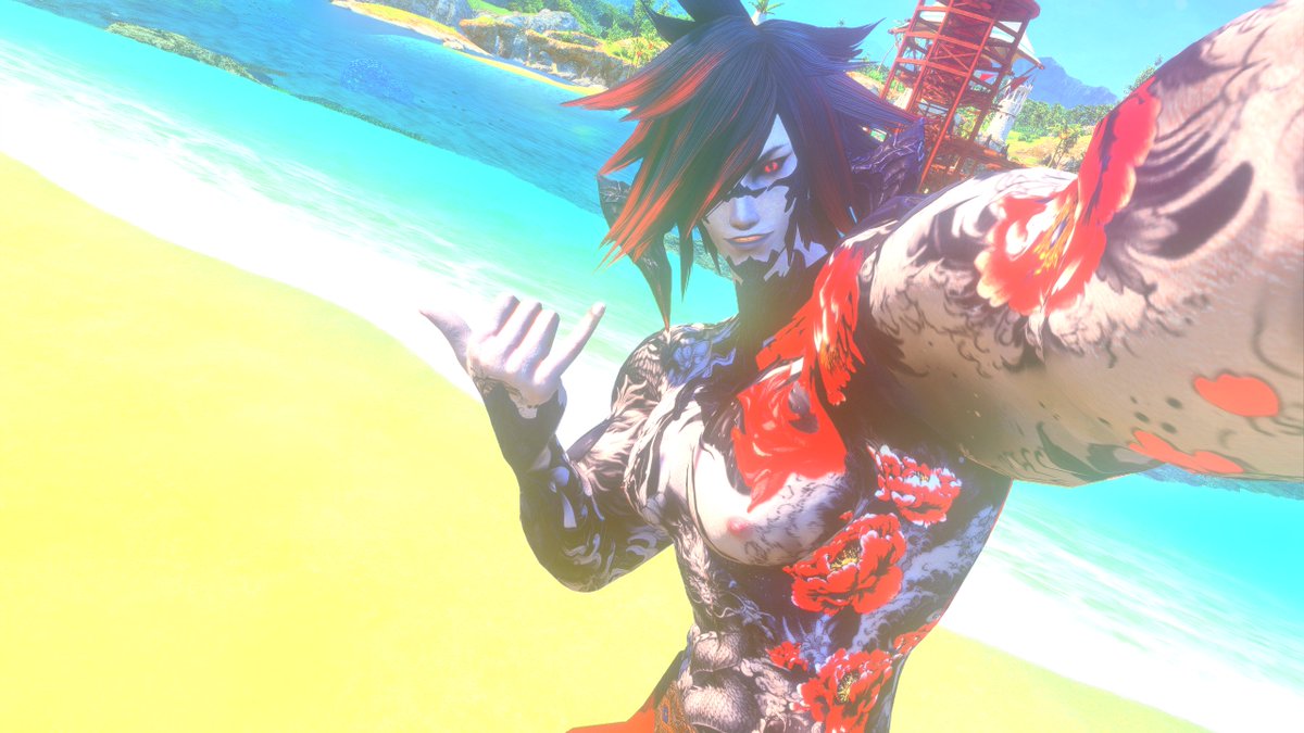 having lots of fun at the #ffxivsummerbash meeting people from all across eorzea and just having a general good time