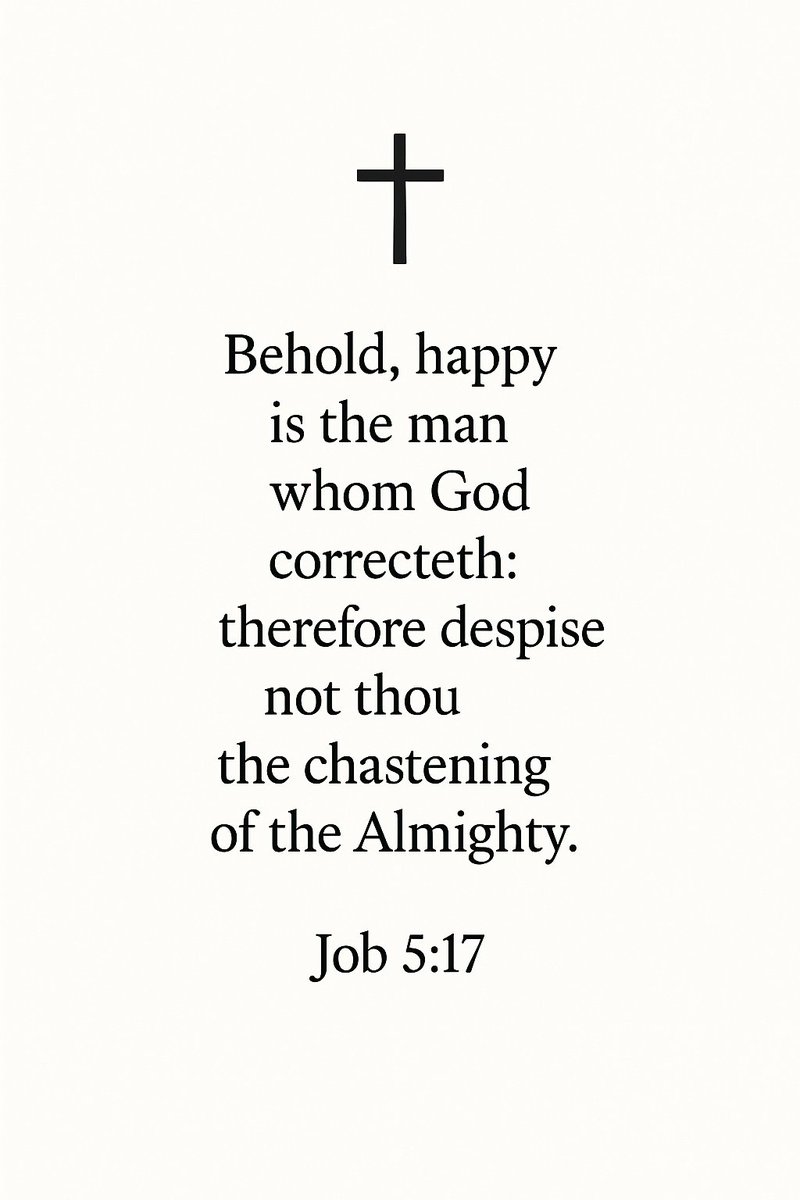 FaithfulRefle25's tweet image. God’s correction isn’t rejection—it’s love in action.
Happy is the one who’s shaped by His hand, not hardened by pride.
– Job 5:17 ✝️
\#Job517 #GodsDiscipline #FaithfulReflections #SpiritualGrowth #GraceInCorrection