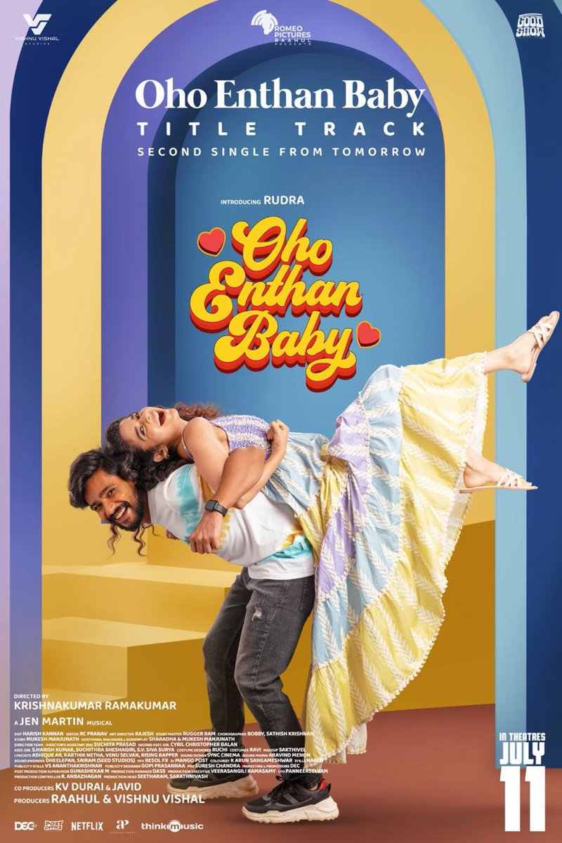Chennaivision (@chennaivision) on Twitter photo The most special track from the heart of our film is here!
#OhoEnthanBaby Title Track drops tomorrow — get ready to feel and fall in love all over again ❤️
Directed by <a href="/Krishnakum25249/">Krishnakumar Ramakumar</a>.
Produced by - <a href="/VVStudioz/">Vishnu Vishal Studioz</a>
<a href="/TheVishnuVishal/">VISHNU VISHAL - VV</a> _
<a href="/DoneChannel1/">Done Channel</a> <a href="/AbdulNassarOffl/">Abdul Nassar</a> The most special track from the heart of our film is here!
#OhoEnthanBaby Title Track drops tomorrow — get ready to feel and fall in love all over again ❤️
Directed by <a href="/Krishnakum25249/">Krishnakumar Ramakumar</a>.
Produced by - <a href="/VVStudioz/">Vishnu Vishal Studioz</a>
<a href="/TheVishnuVishal/">VISHNU VISHAL - VV</a> _
<a href="/DoneChannel1/">Done Channel</a> <a href="/AbdulNassarOffl/">Abdul Nassar</a>