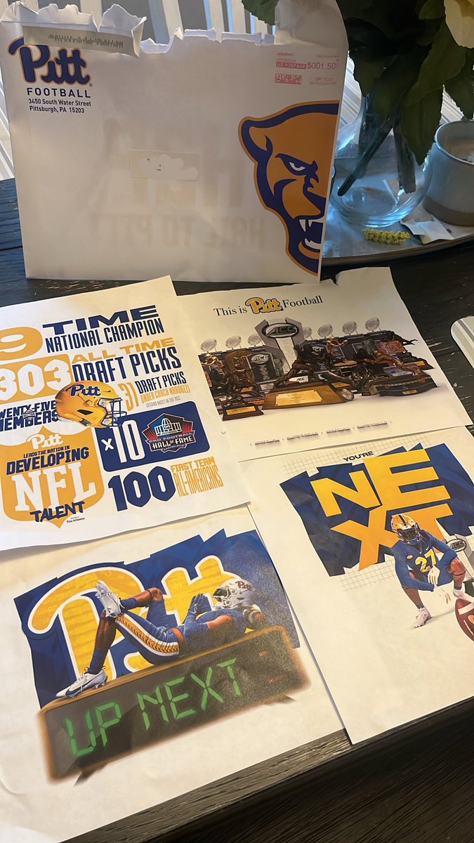 Domcookjr2's tweet image. Thank you @Pitt_FB for sending me this in the Mail!!! @CoachDuzzPittFB @coachcsanders @Kb1Raw @BatesBacker @LindseyLamar5 @domcooksr @JerrySmith617 @coachleebehnke @SFHSfootballNY @SFHS_Athletics