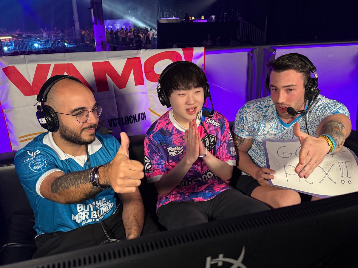 gustavosacy's tweet photo. GGS Paper Rex!
O time mais divertido de assistir dentro do Valorant!
W Gaming

Queria agradecer a Riot pelo convite, evento muito foda! Um privilegio poder estar por perto e fazer as transmissoes junto com o TCK, espero que tenham curtido ❤️

Espero voltar aqui um dia, Toronto é uma cidade maravilhosa, me surpreendi positivamente por aqui 🇨🇦

E obrigado a todos os fãs que pararam para conversar comigo durante o Masters 🫶

Até a proxima!!